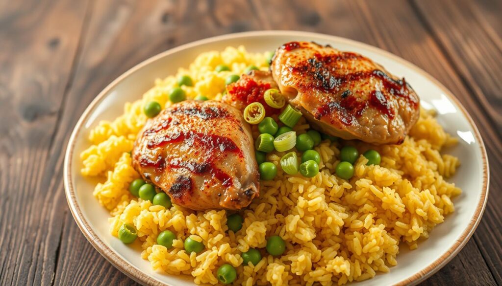 chicken and yellow rice