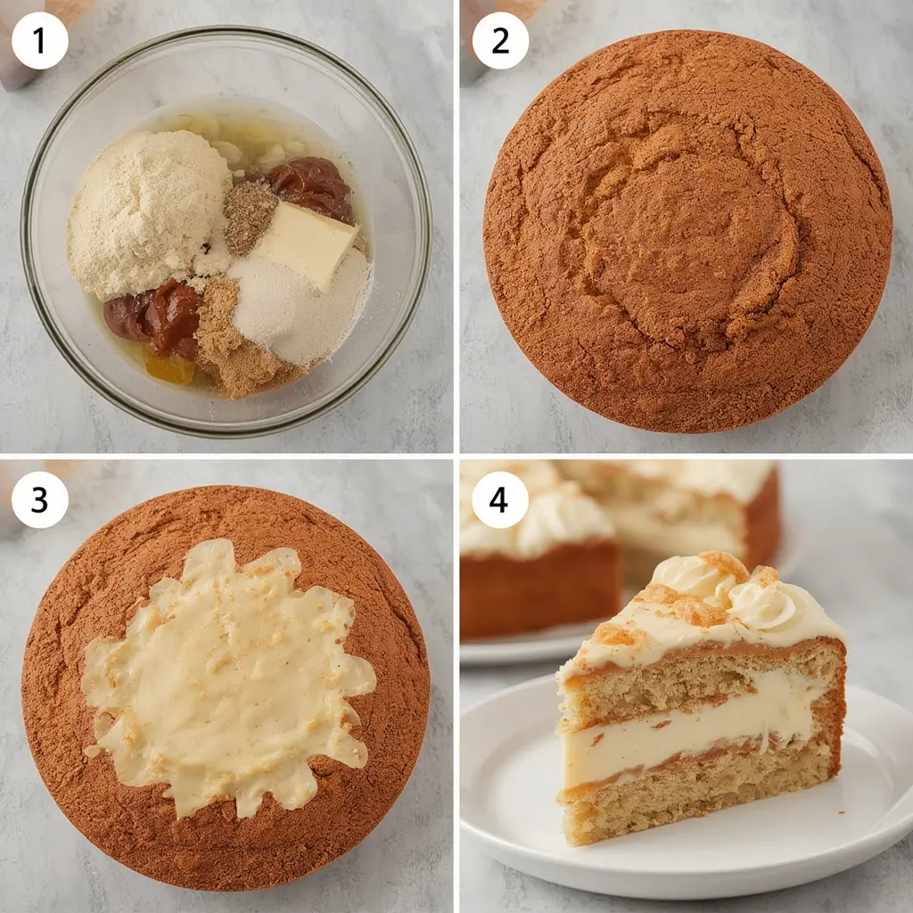 7 Up Cake Using Cake Mix: A Quick and Simple Recipe 6 Step-by-step process of mixing and baking a 7UP bundt cake with cake mix