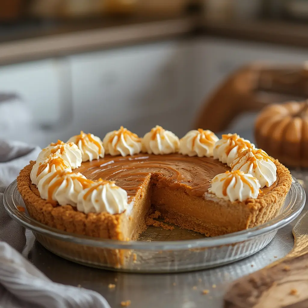 caramel pumpkin pie