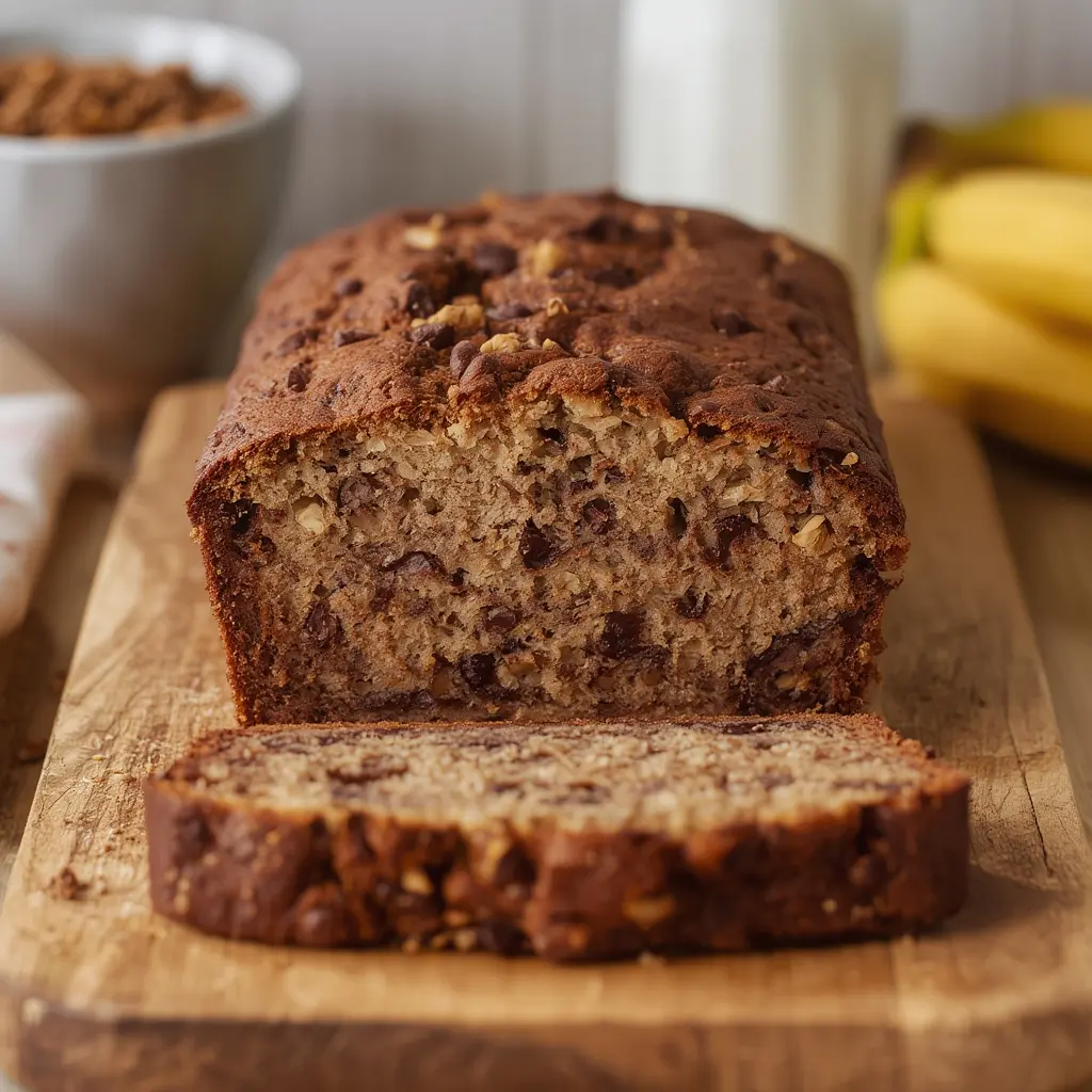 chocolate chip walnut banana bread