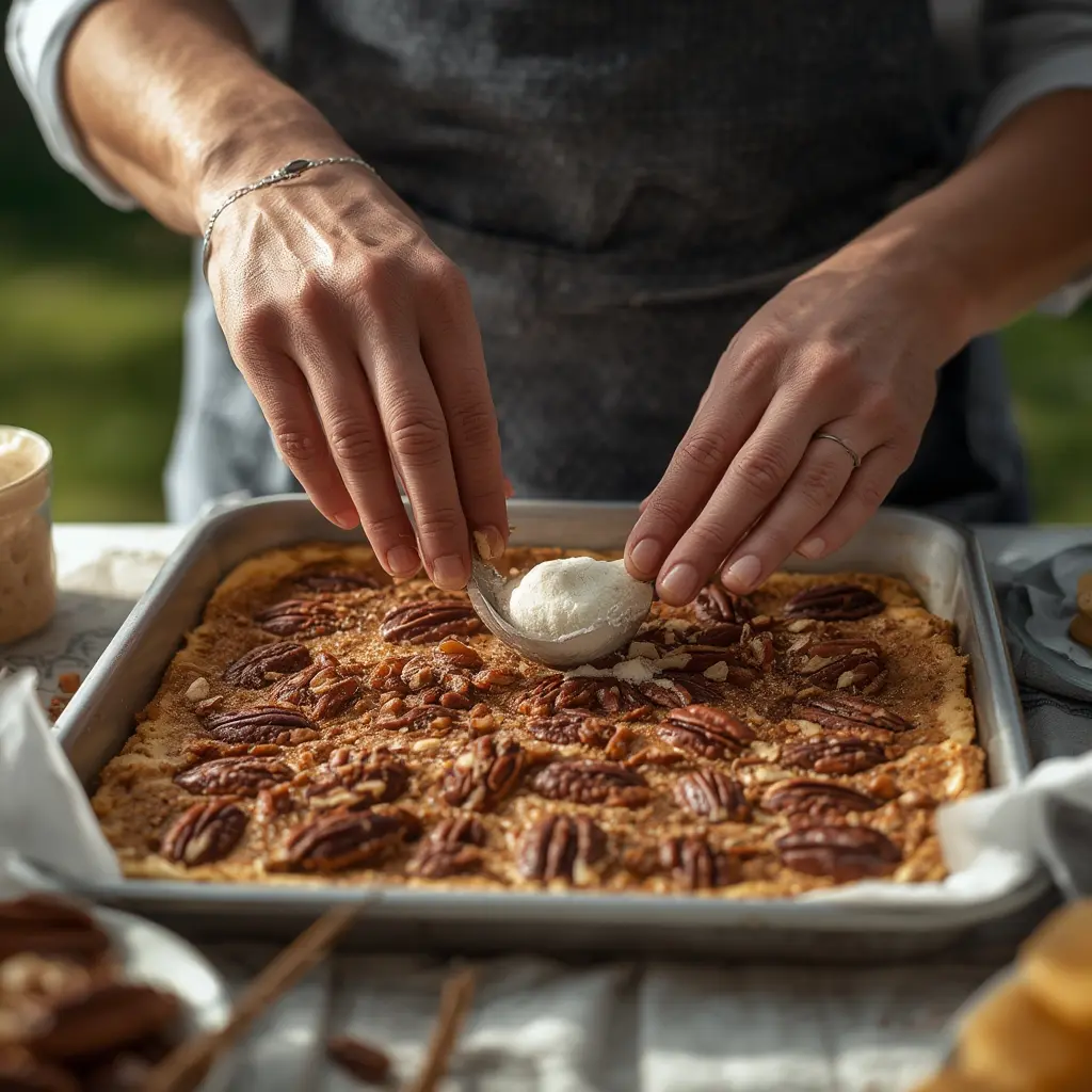 Simple and Delicious Easy Pecan Bars Recipe Guide 7 Pecan bars stored in airtight container showing proper storage method