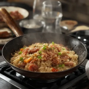 Step-by-step guide to making ham stir fry rice